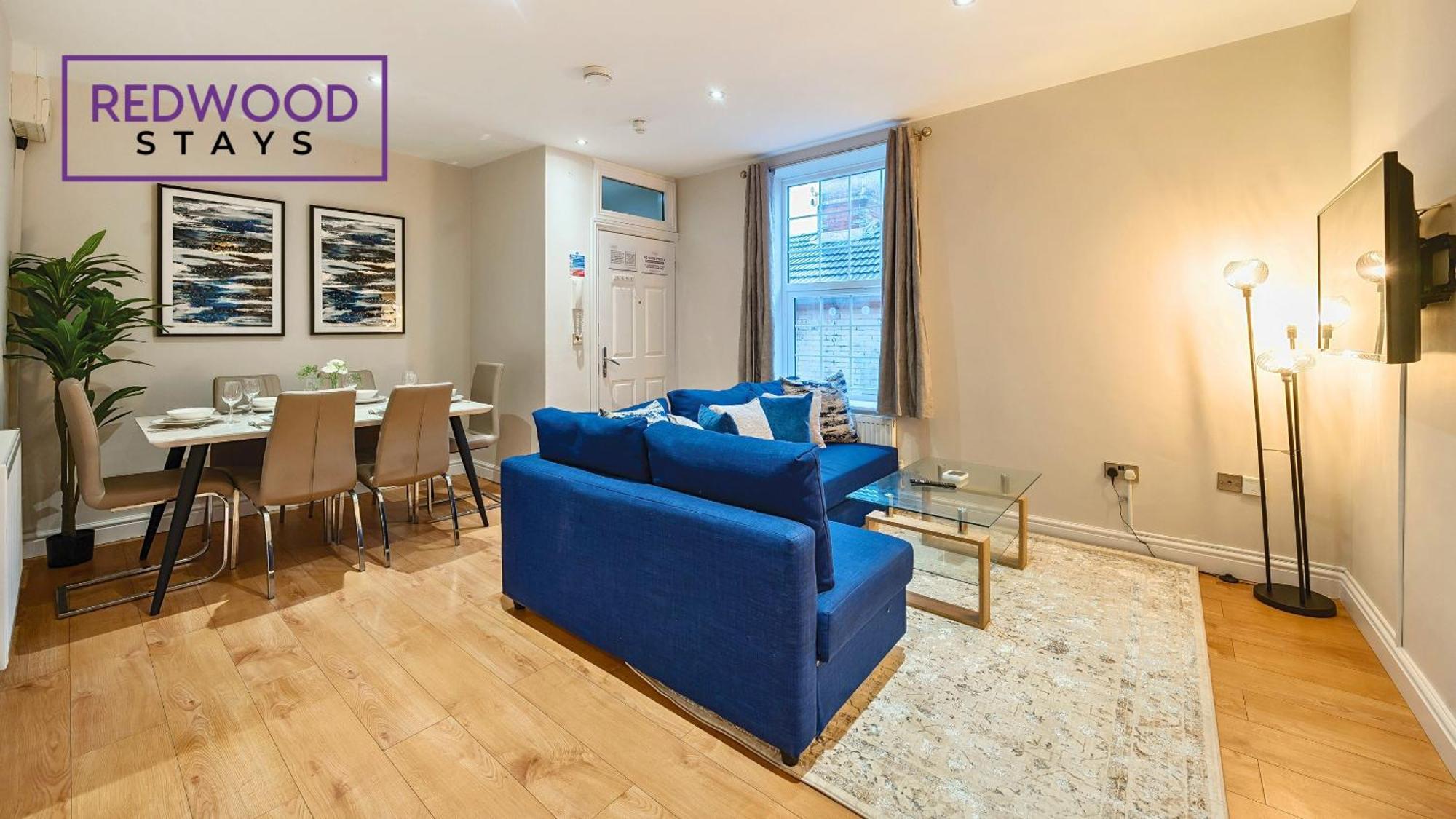 Newly Refurbished Spacious Serviced Apartment For Contractors And Families, Free Wifi & Netflix By Redwood Stays Фарнборо Экстерьер фото